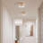 Viviana Brushed Brass 3-light Flush Mount with Crystal Glass Teardrops
