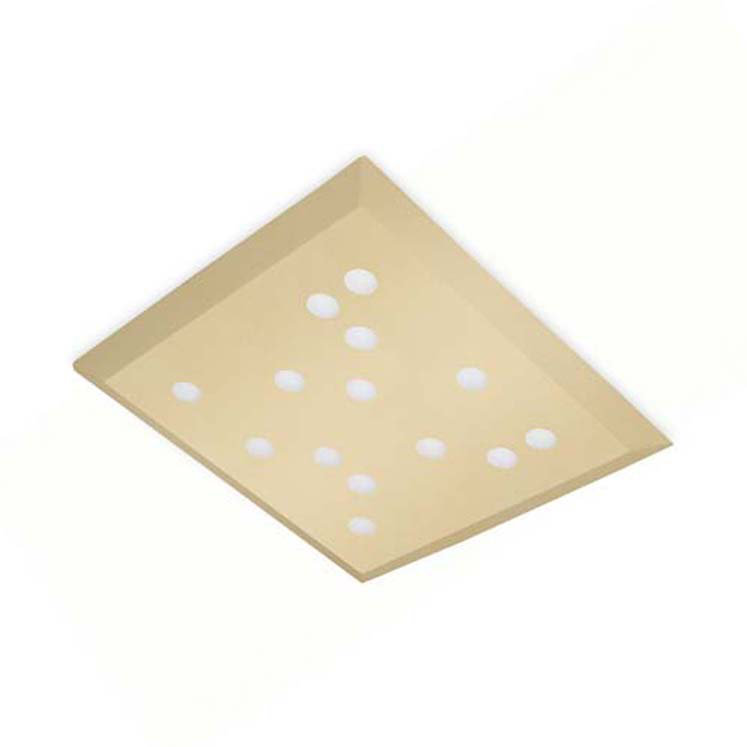 Gallaher Glass LED Flush Mount, Gold
