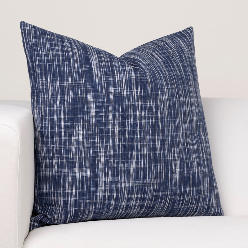 Outrigger Cotton Reversible Throw Pillow, Blue, 16" x 16"