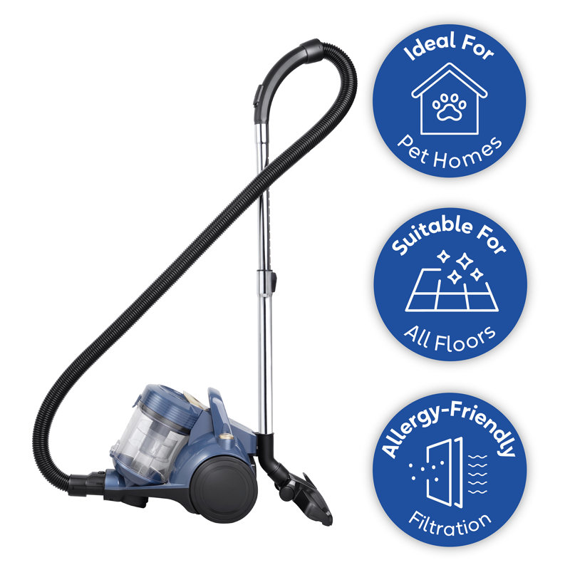 Canister Vacuum, Blue; Gold