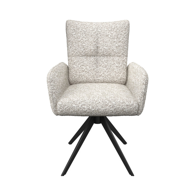 Cosner Upholstered Dining Chair, Ivory