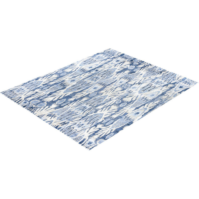 Overdyed One-of-a-Kind Rectangle 8'1" X 10'1" Hand Knotted Area Rug