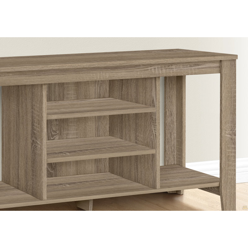 Tv Stand, 48 Inch, Console, Media Entertainment Center, Storage Shelves, Taupe