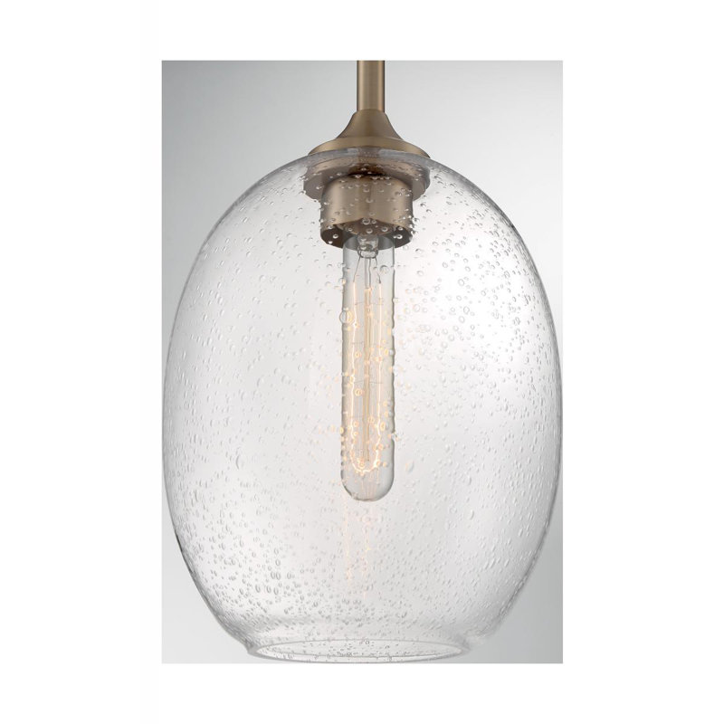 Paule 1 - Light Single Pendant, Burnished Brass, 17" H x 8.38" W x 8.38" D