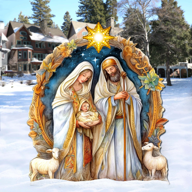 Nostalgic Nativity Scene Figurine