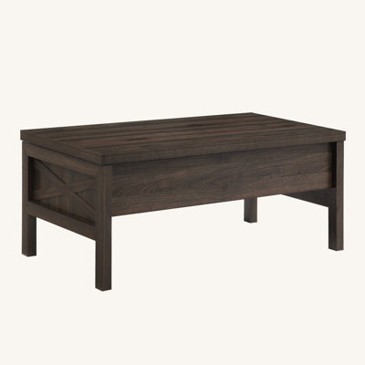 Table basse rectangulaire en noyer