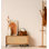Solid Wooden Rattan Shoe Storage Bench