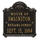 Chatham 4-Line Wall Address Plaque
