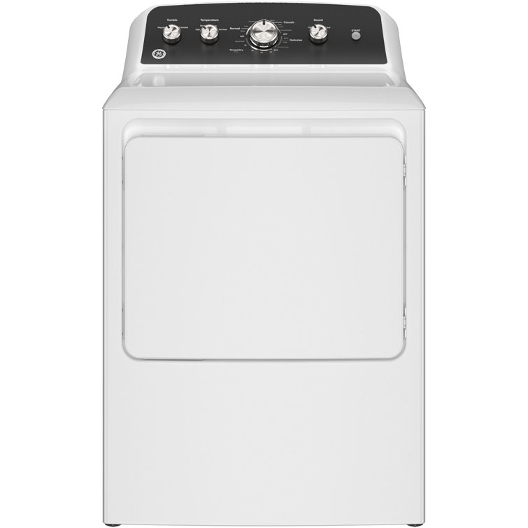 GE 7.2 Cu Ft Capacity Electric Dryer With Up To 120 Ft Venting And Extended Tumble