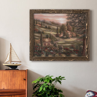 Evening / Tuscany I - Cadre photo, impression sur toile