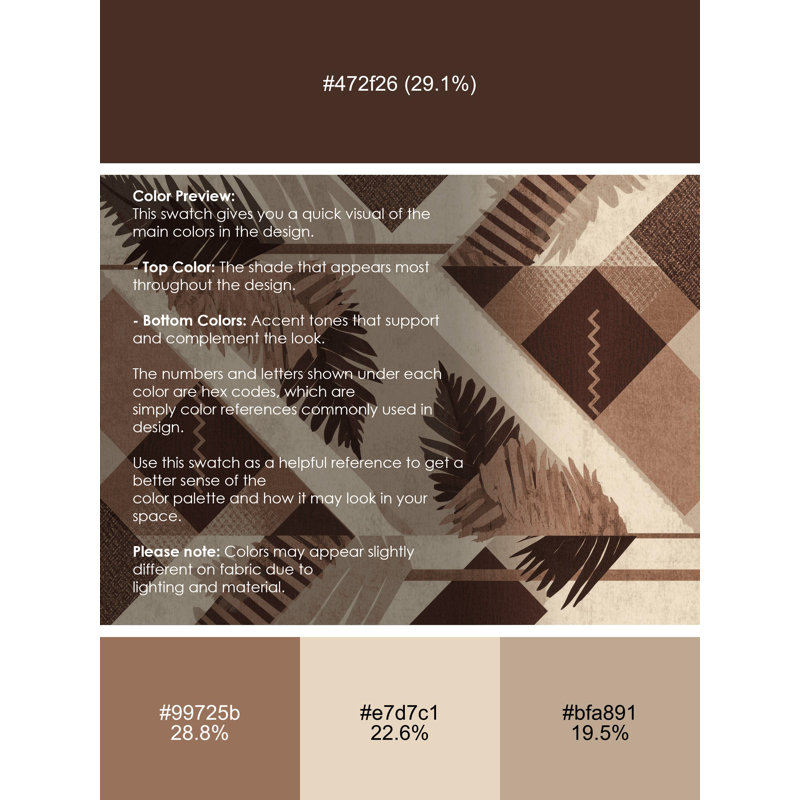 Machine Washable Orlandra Pandanus Modern & Contemporary Geometric Rug in Beige – Beige Binding, 6' Round