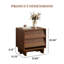 Table de chevet moderne 2 pièces avec rangement, table de chevet pour chambre à coucher