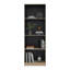 Bibliothèque à 4 tablettes, bibliothèque ouverte moderne pour le salon, la chambre à coucher ou le bureau