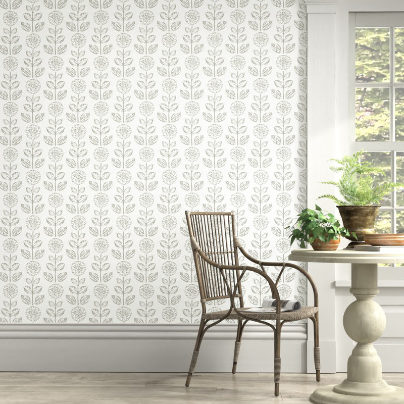 Sydney Floral Roll, Taupe