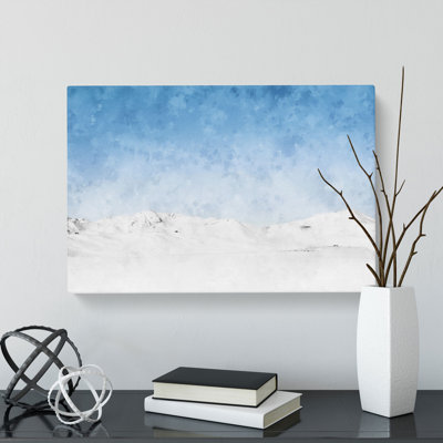 Snowy Mountains in Austria - Wrapped Canvas