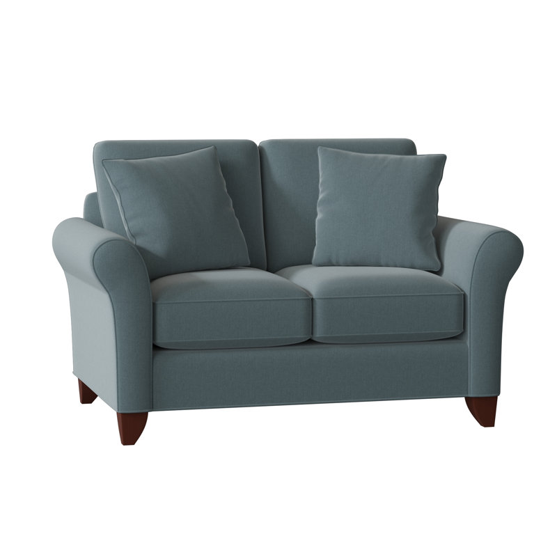 Almada Loveseat, Peyton 22 Blue Performance Twill, Manhattan, No