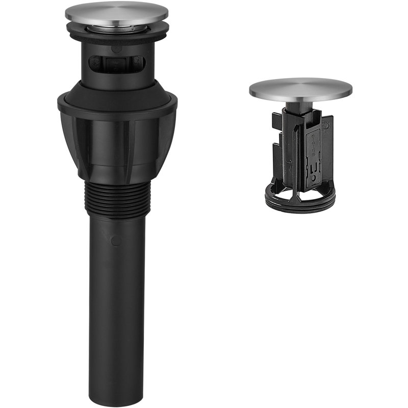 Bathroom Sink Pop-Up Drain With Overflow, Brushed Nickel