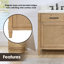 Grisella 72" Free Standing Double Bathroom Vanity with Quartz Top