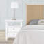 Table de chevet 2 tiroirs Weston White-1422564324