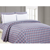 Posh Home Tartan Plaid 6 Piece Sheet Set Microfiber Twill Plaid Sheet Set