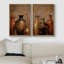 Vase en bronze rustique, nature morte, illustrations d'art moderne, décor nordique-101185864-101185863