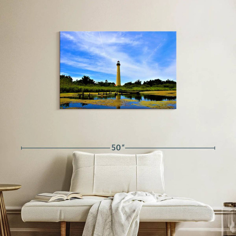 Lilie Tropical Cape May Lighthouse, 24" H x 36" W