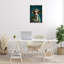 «Cool Trendy Cow», toile flottante encadrée par Roozbeh Bahramali-819098755-819098759