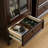American style solid wood storage bookcase
