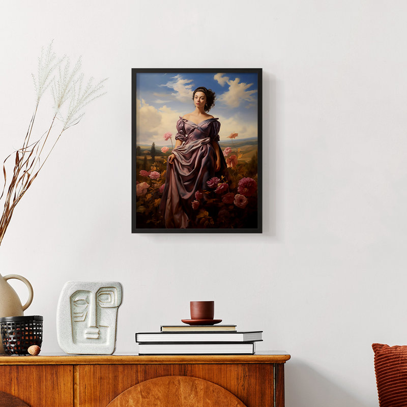 «WOMEN Series D III» - reproduction encadrée de qualité supérieure - prête à être accrochée - aucun clou requis