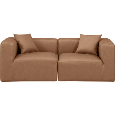 Canapé modulaire 2 pièces rembourré