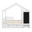Lit double complet avec tableau noir et tiroirs de rangement - Deux options d'assemblage pour une configuration flexible