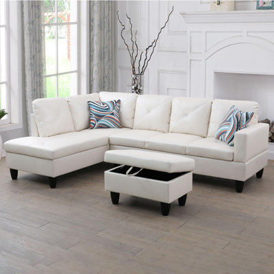 Canapé modulaire en flanelle 3 pièces