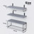 Cantura 3 Piece Metal Floating Shelf-2129138779