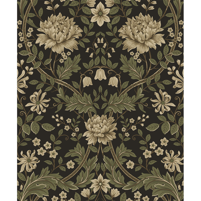  Papier peint préencollé à motif floral chèvrefeuille Designs