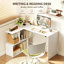 L-Shaped Particle Board / Chipboard Computer Desk