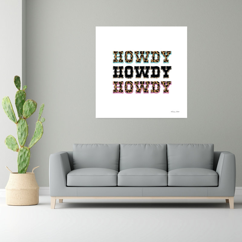 Howdy, art contemporain abstrait, H 48 po x l 48 po