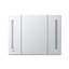 Donnelly 40" W x 30" H x 5" D LED Medicine Cabinet Defogger, 3X LED Lighted Vertically Adjustable Magnifying Mirror, Digital Clock, Electrical Outlets