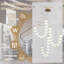 Lustre moderne multi-sphères, luminaire suspendu à DEL doré et blanc givré à 36 lumières, hauteur réglable, grand lustre à intensité variable pour plafond haut, vestibule, escalier, salon, vestibule-1516933817