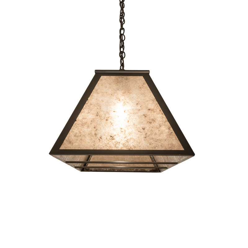 Rustic Lodge 6 - Light Pendant, Brown, 47" H x 70" W x 17" D
