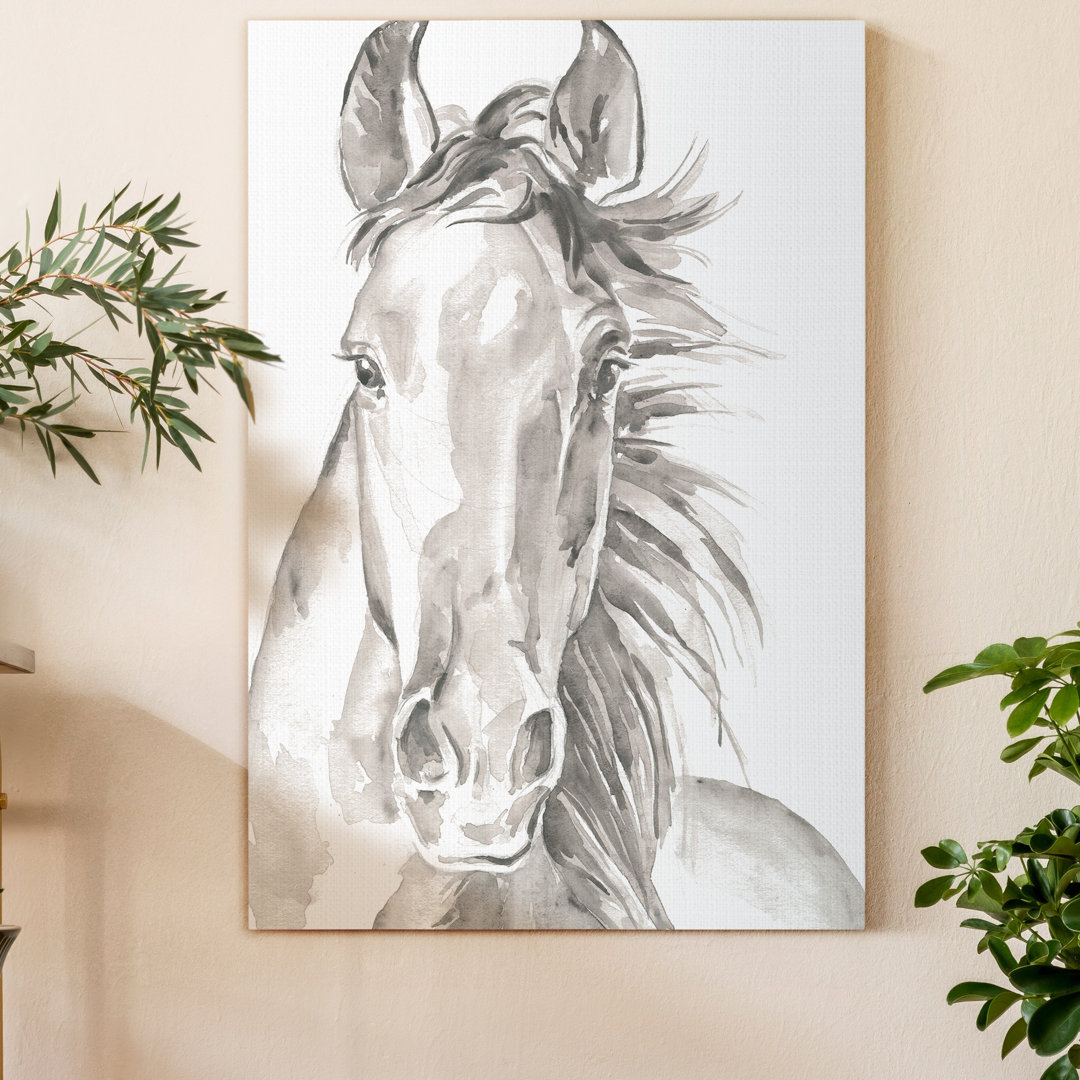 'Farm Faces II' - Wrapped Canvas Painting Print Laurel Foundry Modern Farmhouse® 