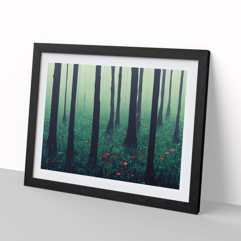 Flowers Of A Spring Forest Vol.3 - Single Picture Frame Print, Black Framed, 46cm H x 64cm W x 2cm D