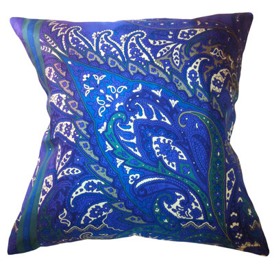Fiore Vintage Prints Paisley Down Throw Pillow