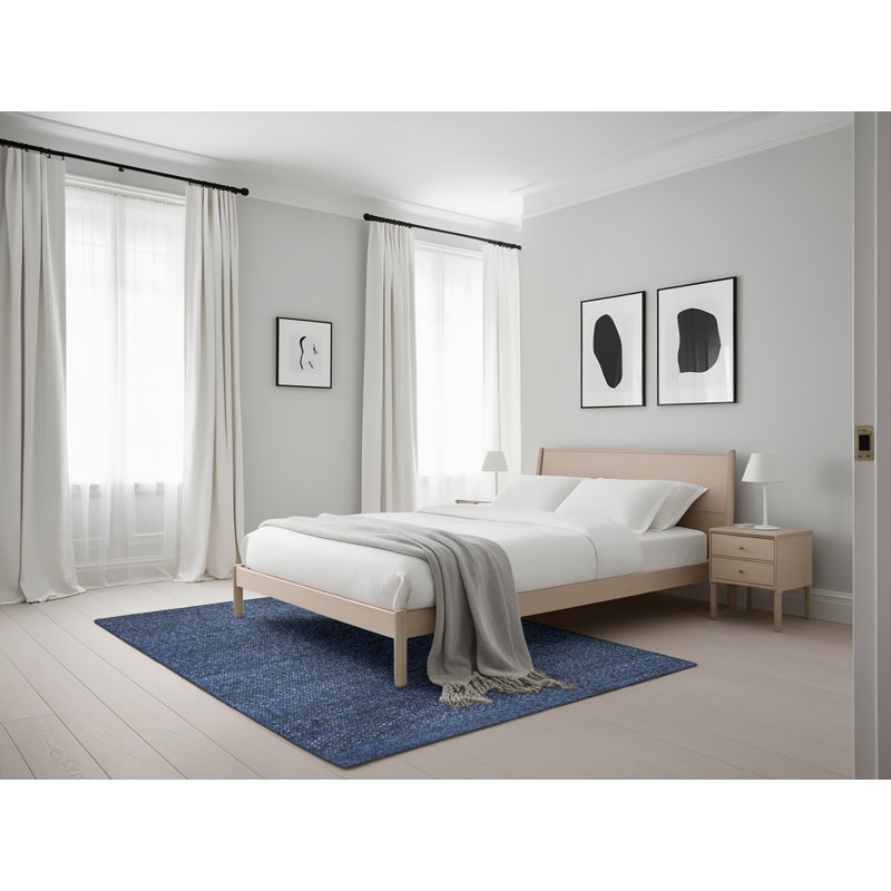 Tapis bleu Peri Jean, Rectangle 5 pi x 7 pi