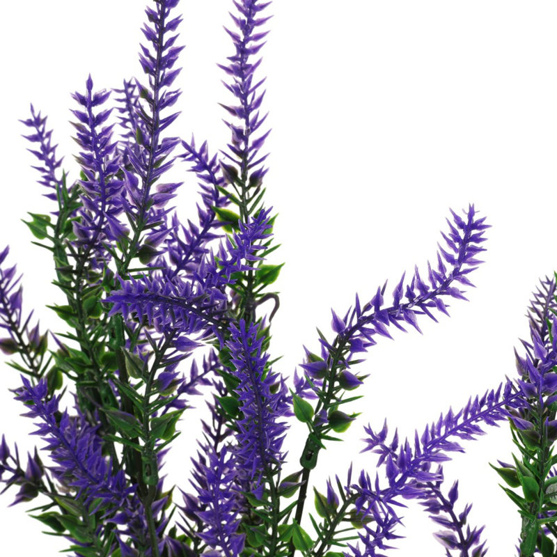 4 bouquets de fleurs de lavande artificielles, Mauve