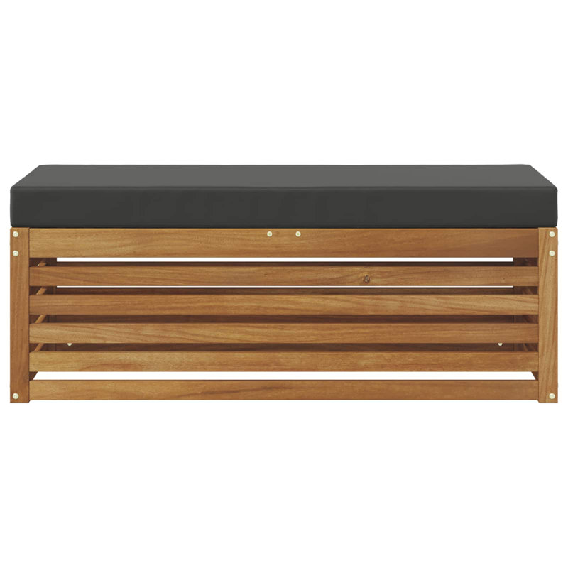  Banc tabouret naturel et anthracite 45,28 po x 16,93 po x 14,57 po
