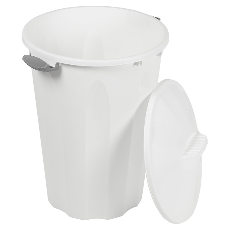 Horsten Kitchen Rubbish Bin, 40 Litres, White
