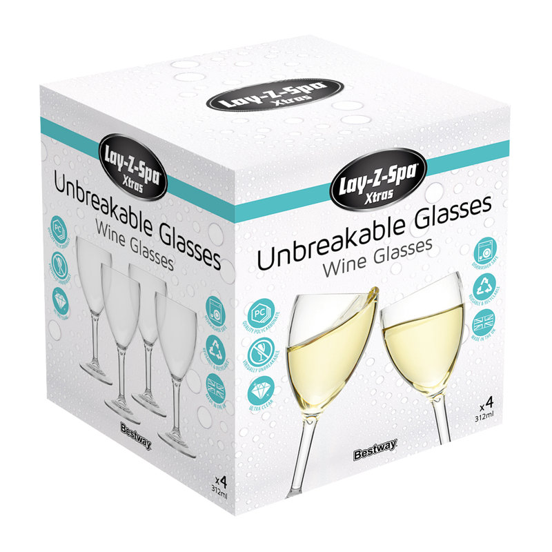 LAY-Z-SPA POLYCARBONATE WINE GLASS