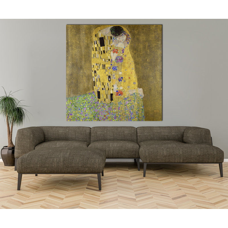«Gustav Klimt's the Kiss» (1907 - 1908) par Gustav Klimt - impression, H 20 po x l 20 po x P 1,5 po, Papier