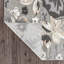 Tapis floral intérieur / extérieur gris-69986549