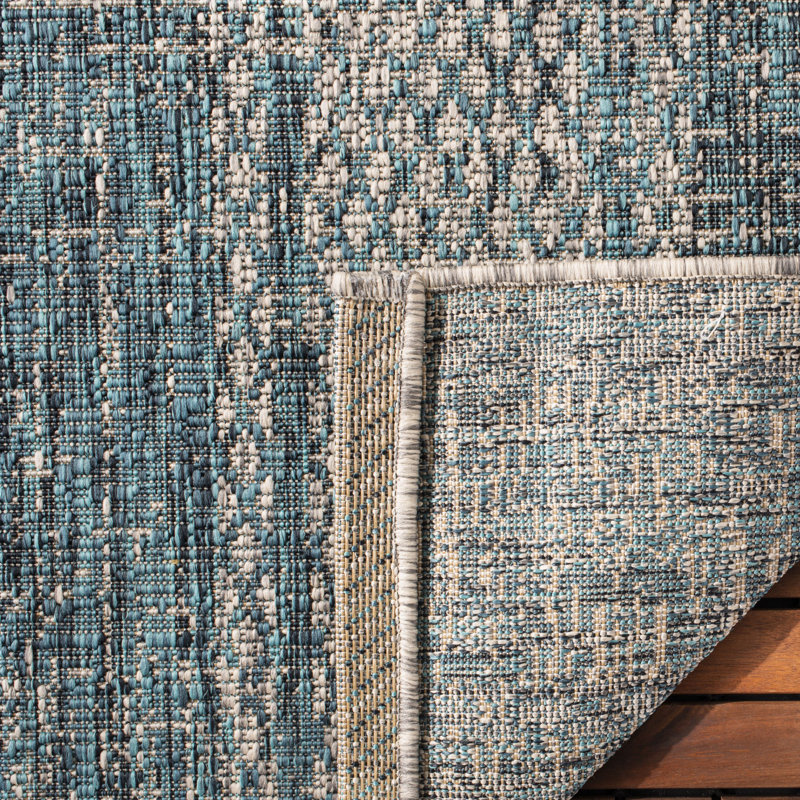 Herefordshire Performance Striped Indoor/Outdoor Area Rug, Rectangle 6'7" x 9'6"